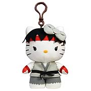 Street Fighter Hello Kitty Ryu Plush Clip-On Coin Purse